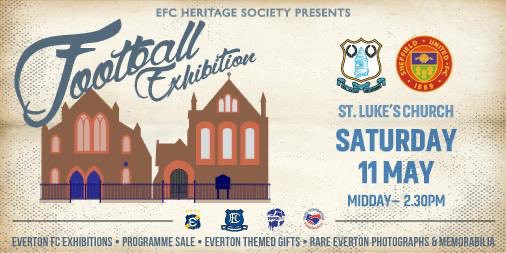 FOR THE FINAL TIME THIS SEASON On Saturday, St Luke’s is open from midday. Pop upstairs and buy your fan-made Evertonia. Tees, prints, coasters, mugs, FUT cards, #EFC Golden Baller cards, fridge magnets, keyrings, bottle openers… and much more. #EVESHU #StLukes