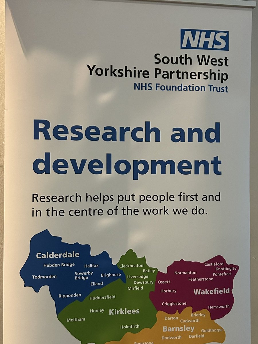 I’m delighted to be here at @researchswyt conference today .. a lot of learning & collaboration. Good to see the combined forces of HEI’s & NHS on maximising research outcomes for improved MH patients care & experience. Talking on leadership and the art of the possible later !