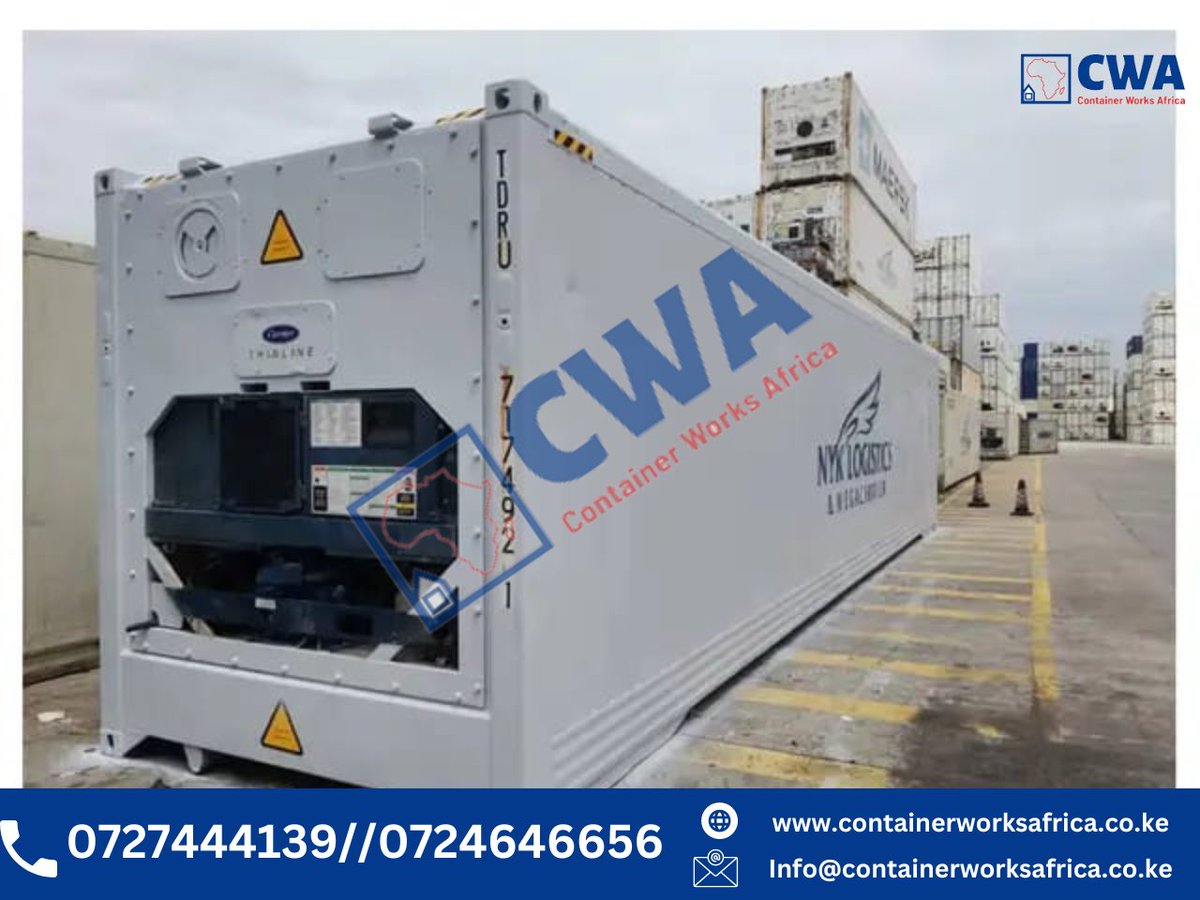 ContainerworksA's tweet image. Keep  your goods fresh and your business thriving with our state-of-the-art refrigerated containers! 

Say goodbye to spoilage and hello to peace of mind. Invest in quality, invest in success. 

Call us on 0724646656//0727444139

#RefrigeratedContainers #FreshnessGuaranteed #CWA