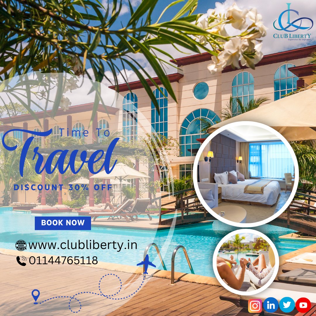 Experience unparalleled luxury in our lavish accommodations. From exquisite decor to world-class amenities, indulge in the ultimate escape. Your journey to pure indulgence starts now. #LuxuryTravel #DreamGetaway

Book Now: clubliberty.in
Call Us : 01144765118

#Travel