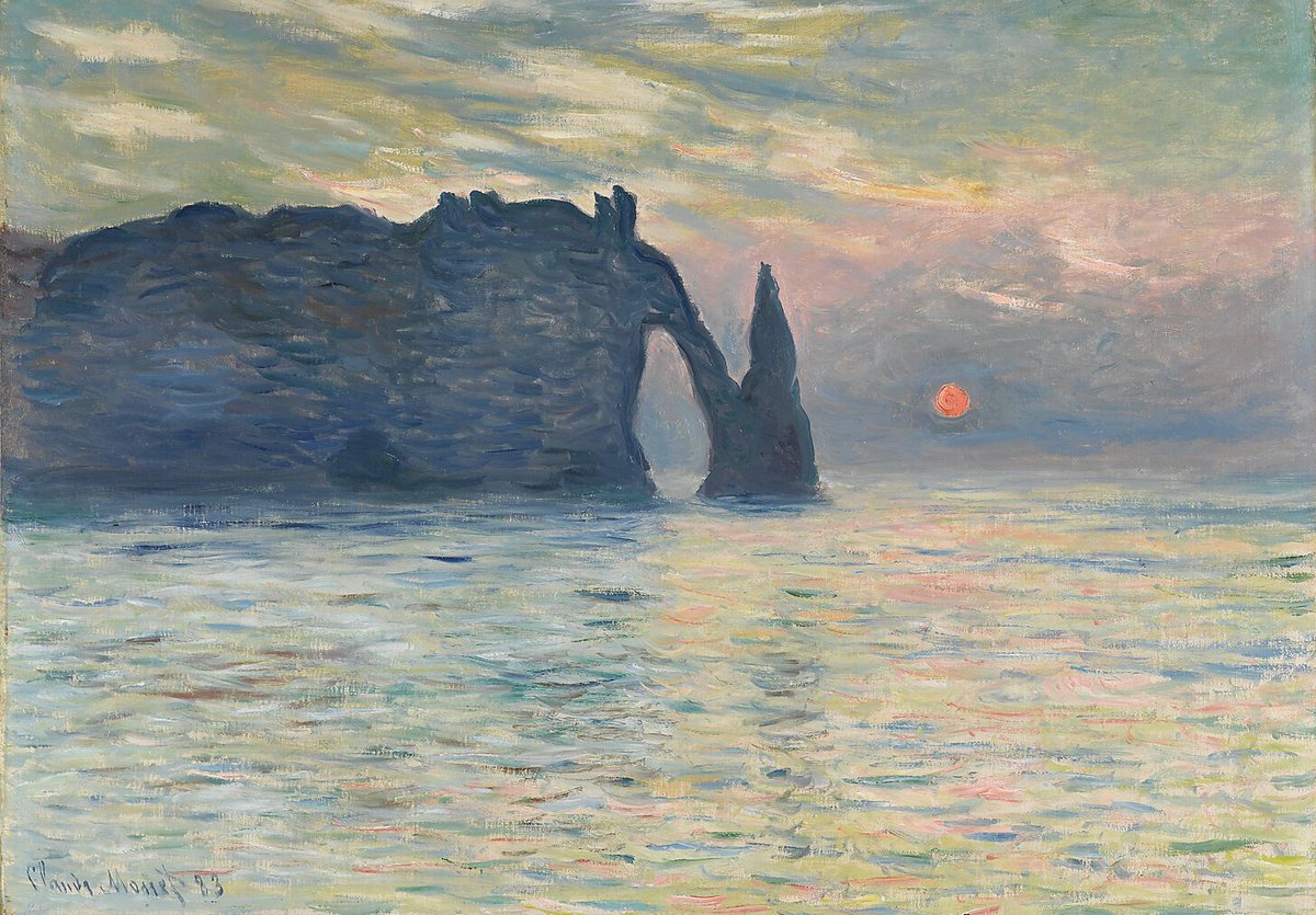 'Bir yanı deniz 
     bir yanı dağlar 
Umudu insanı 
    hayata bağlar' NB 

Resim: C. Monet 
'Gün Doğumu'