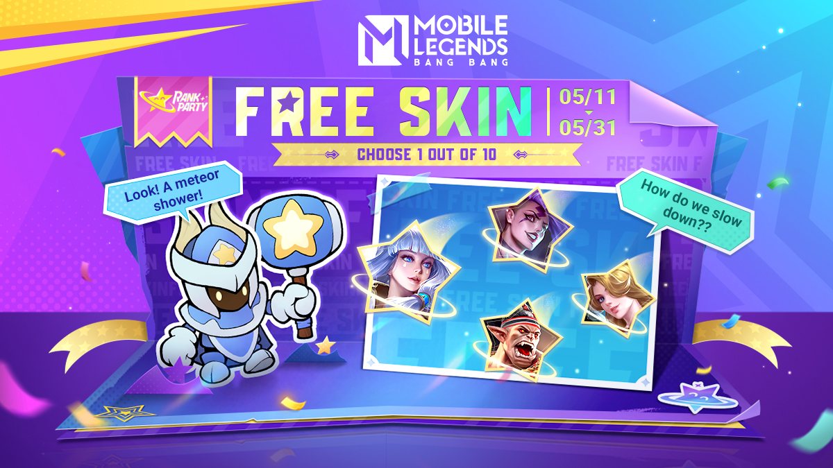 'Yoo-hoo! Mr. Minion here with a quick reminder: the weekend is nearly upon us!! Also, from 05/11 to 05/31, don't miss out on our Rank Party event. Simply complete tasks like logging in and battling to earn a permanent skin of your choice from 10 options, a free Spawn Effect, and…