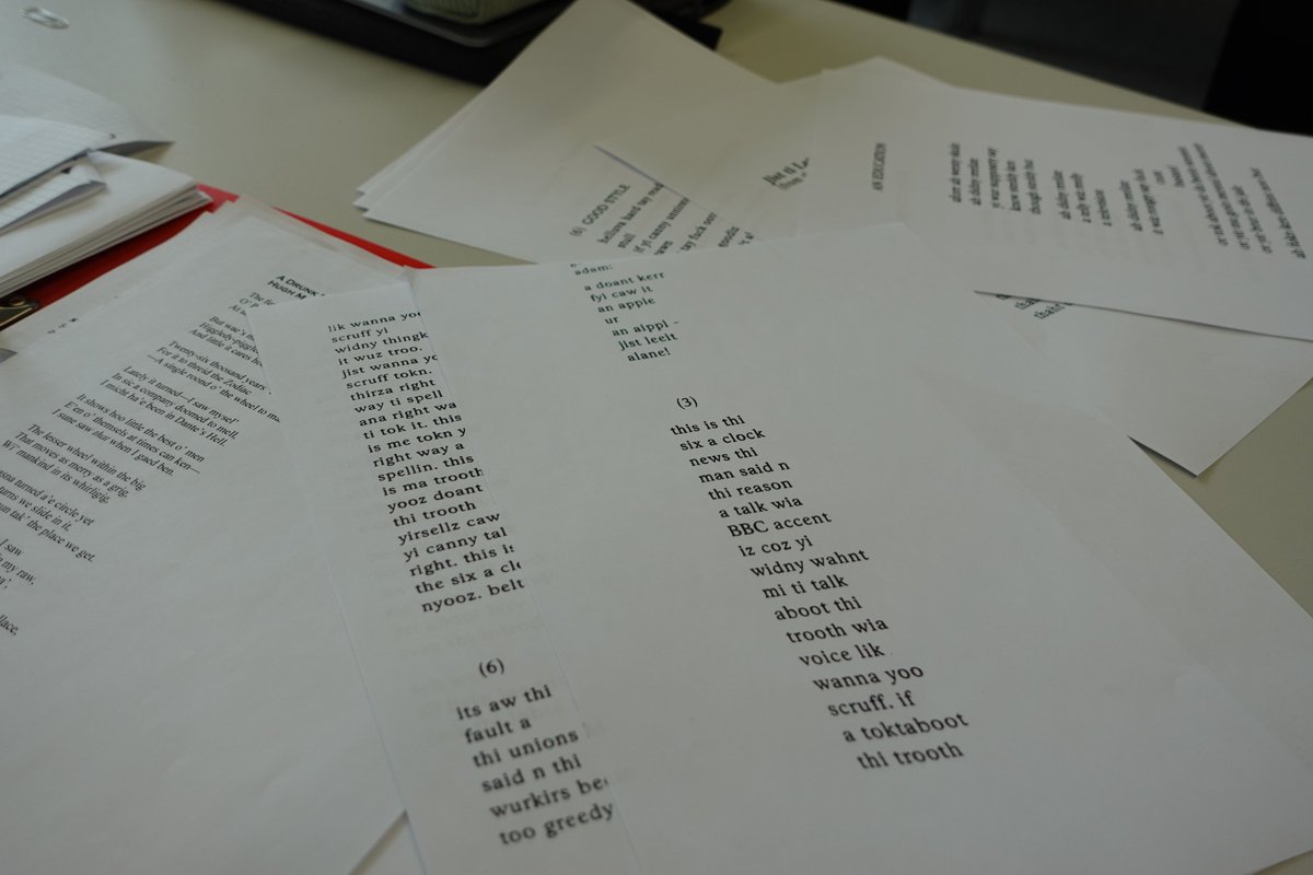 Yesterday at <a href="/Uni_Stuttgart/">Uni Stuttgart</a> Charles Lang read his own work, including a Ciaran Carson elegy "The Chase" (poetryireland.ie/publications/p…), alongside Tom Leonard &amp; Alison Flett in his sonic Glaswegian! We are grateful to the support of @poetryjukebox, <a href="/culture_ireland/">Culture_Ireland</a> &amp; <a href="/ZeitgeistIrland/">Zeitgeist Irland 24</a>.