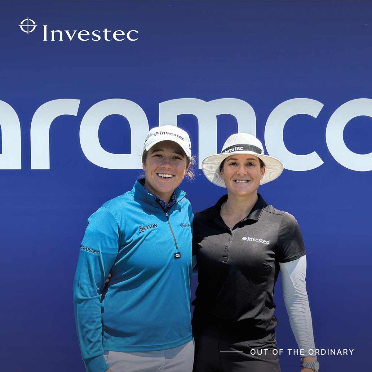 This week finds two of our 🇿🇦 sponsored golfers, @dutoitdan and @Nicole_Garcia72 in 🇰🇷, competing in the @Aramco_Series. Never settle for ordinary. #InvestecGolf #SunshineLadiesTour #RaiseOurGame #SEETheImpact