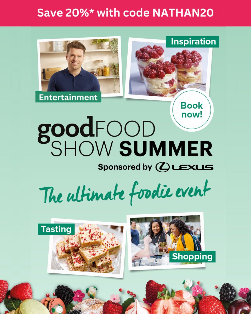 I’m going to be at the Good Food Show Summer on Sunday 16 June. I’ll be cooking my AirFryer Roasted Red Pepper Orzo Salad & Slow Cooker Chicken Tacos live on the Summer Kitchen, plus signing copies of my new book, so book tickets now! 🙌 goodfoodshow.com/summer/
