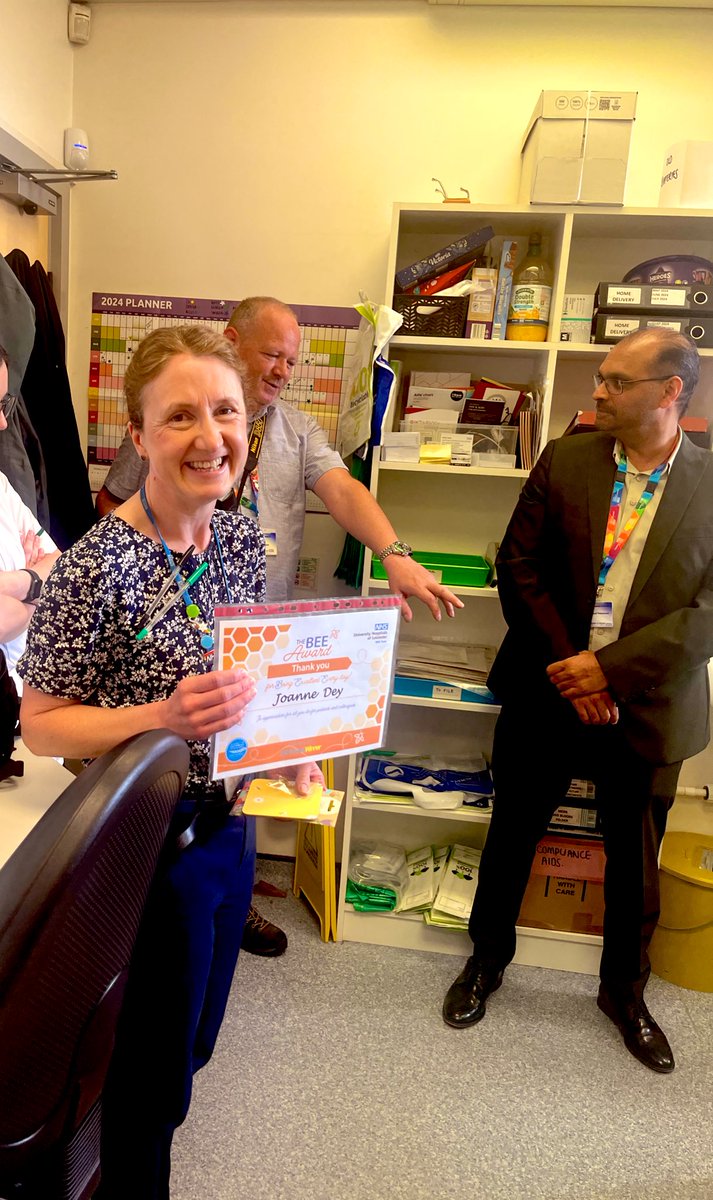 UHLPharmacy (@uhlpharmacy) on Twitter photo Jo Dey our wonderful Advanced Specialist IDU Pharmacist has been issued a UHL BEE award. Jo has delivered excellent patient care to IDU and HIV patients over the years and has been a fab mentor to her pharmacy colleagues. Well done and thank you Jo! <a href="/Leic_hospital/">Leicester's Hospitals</a> 🎉🎈 Jo Dey our wonderful Advanced Specialist IDU Pharmacist has been issued a UHL BEE award. Jo has delivered excellent patient care to IDU and HIV patients over the years and has been a fab mentor to her pharmacy colleagues. Well done and thank you Jo! <a href="/Leic_hospital/">Leicester's Hospitals</a> 🎉🎈