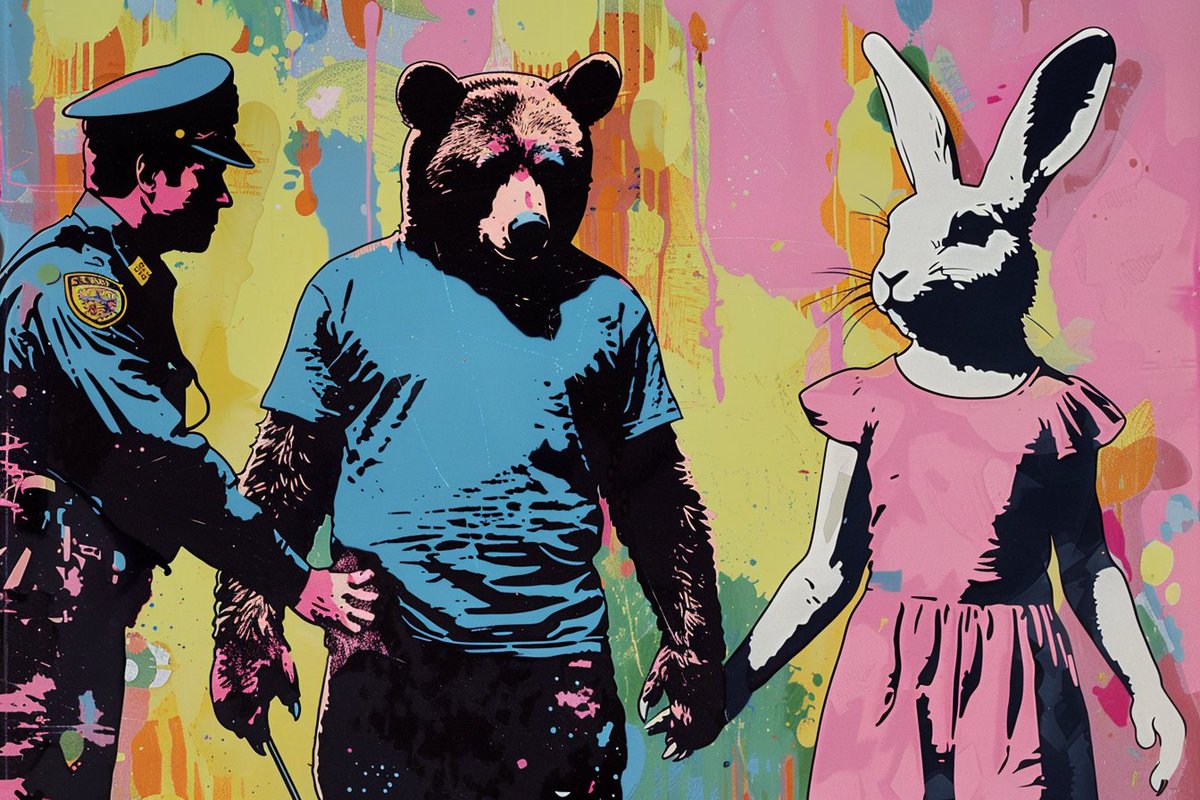 現代アート風
クマ吉君とうさみちゃん

#nijijourney