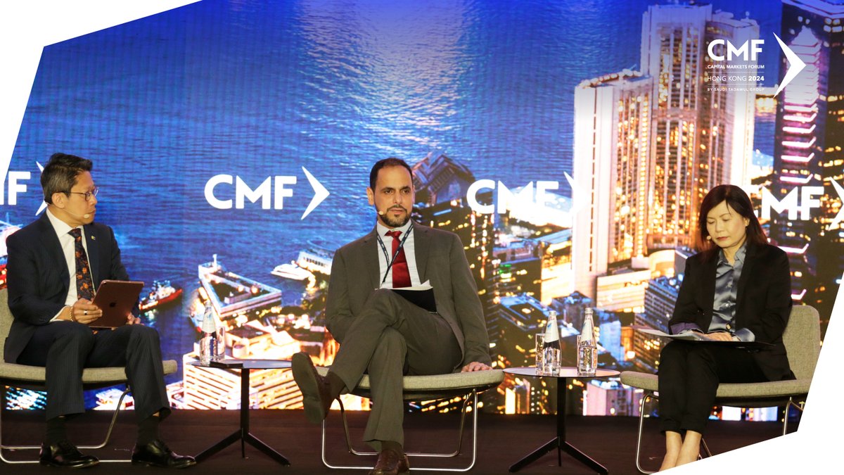 Fahad Hamdan from @SaudiCMA_EN and Christina Choi from Securities and Futures Commission explored investment opportunities and delved into the regulatory changes aimed at facilitating capital flows during 'The Internationalization of Capital Markets' panel at the #CMF24.