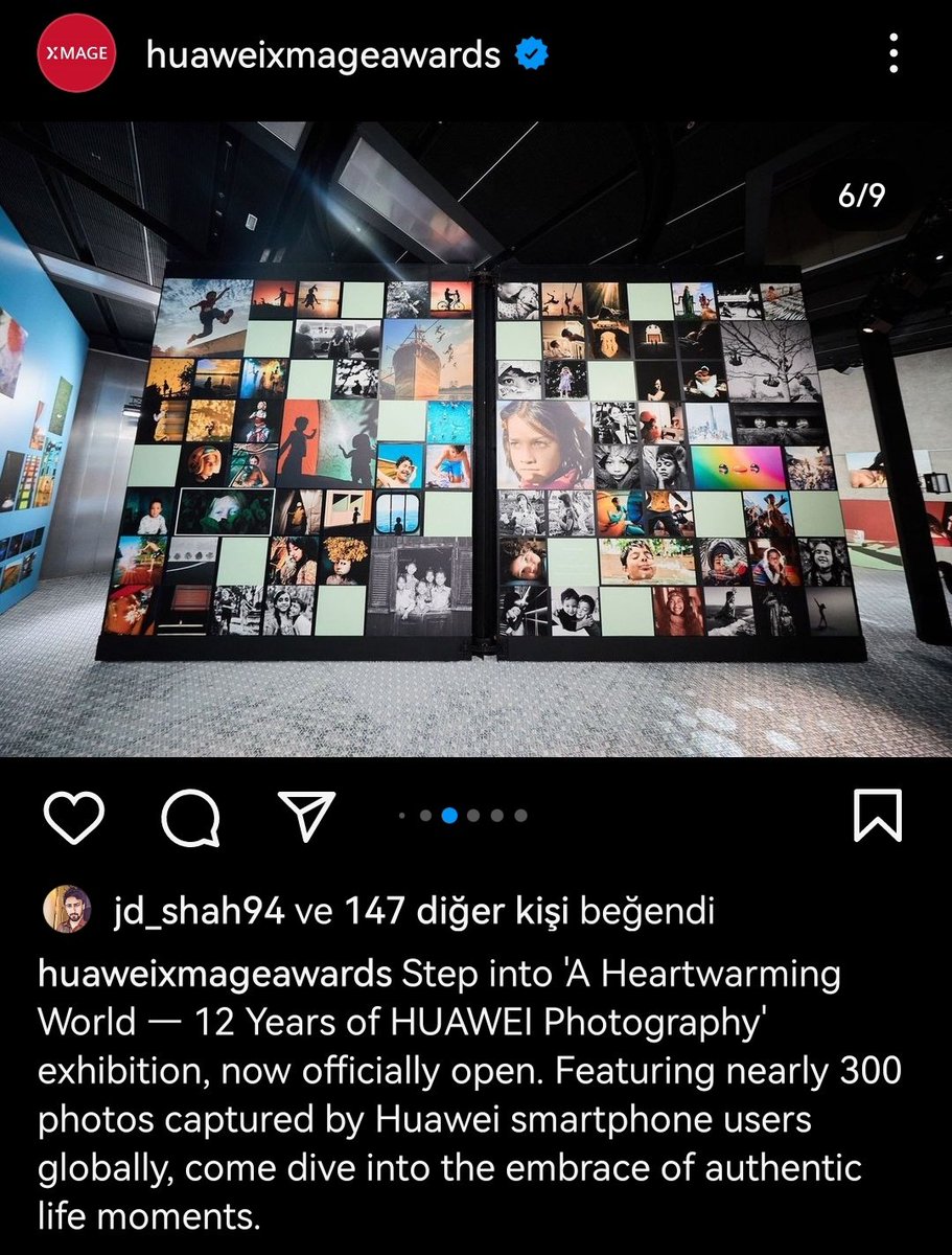 Dubai'de açılan Huawei fotoğrafları sergisinde fotoğrafımı kullanmışlar. Hiç haber de vermiyor köftehorlar.