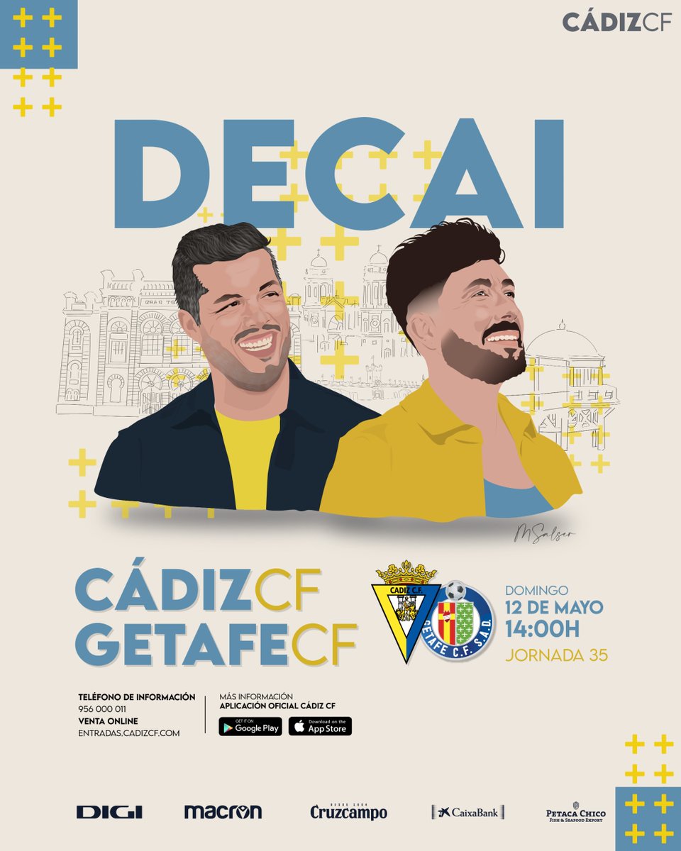 ✍️ El grupo @Decai, protagonista del cartel del partido ante el Getafe 🔗 Todos los detalles 👇 cadizcf.com/noticias/el-gr…