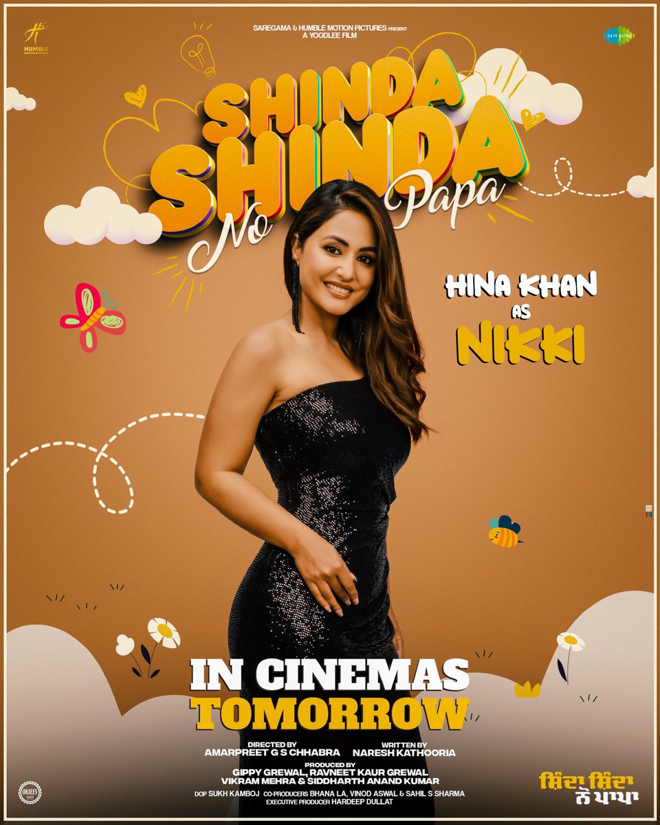 Shinda Shinda no papa releasing tomorrow worldwide! @GippyGrewal @iamshindagrewal @saregamaglobal @amarpreet1