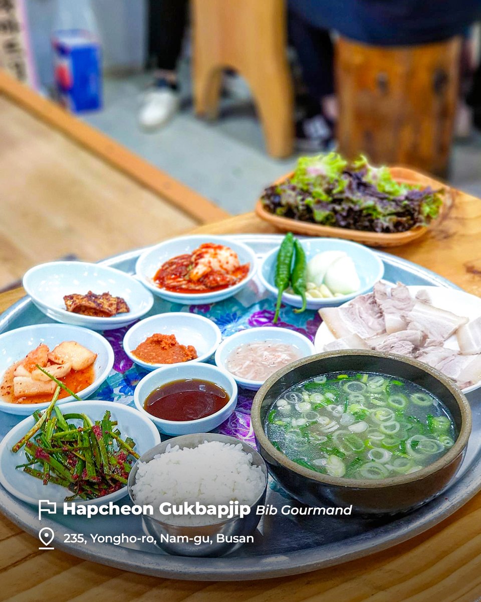 🥄Kumsu Bokguk-Namakzip-Damiok-Eonyang Bulgogi Busanjip-Cha Ae Jeon Halmae Kalguksu-Hapcheon Gukbapjip. 
From traditional dishes to modern flavors, delight in a culinary tour of the city’s finest eateries! 🙂
