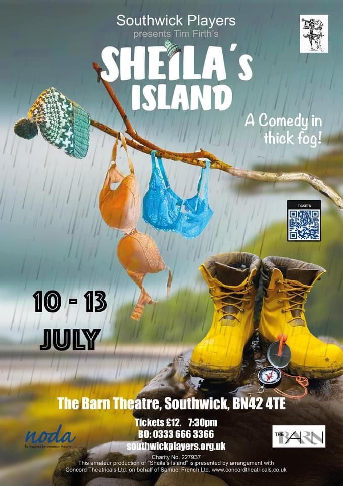 Sheila’s Island is a delightful comedy by writer Tim Firth. On an annual team-building weekend, a group of colleagues accidentally stranded themselves on an island in the Lake District. 

 7.30pm - 10 - 13 July - £12

buff.ly/4d8gcJt

#sheliasisland #timfirth #comedy