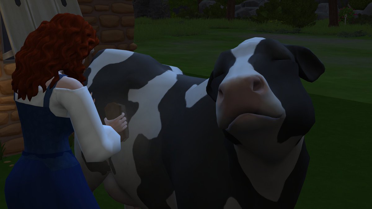 #MeVsTheWorldOfSims4 #TalesOfMiddleEarth #Sims4 
All pics of Bessie The Cow.