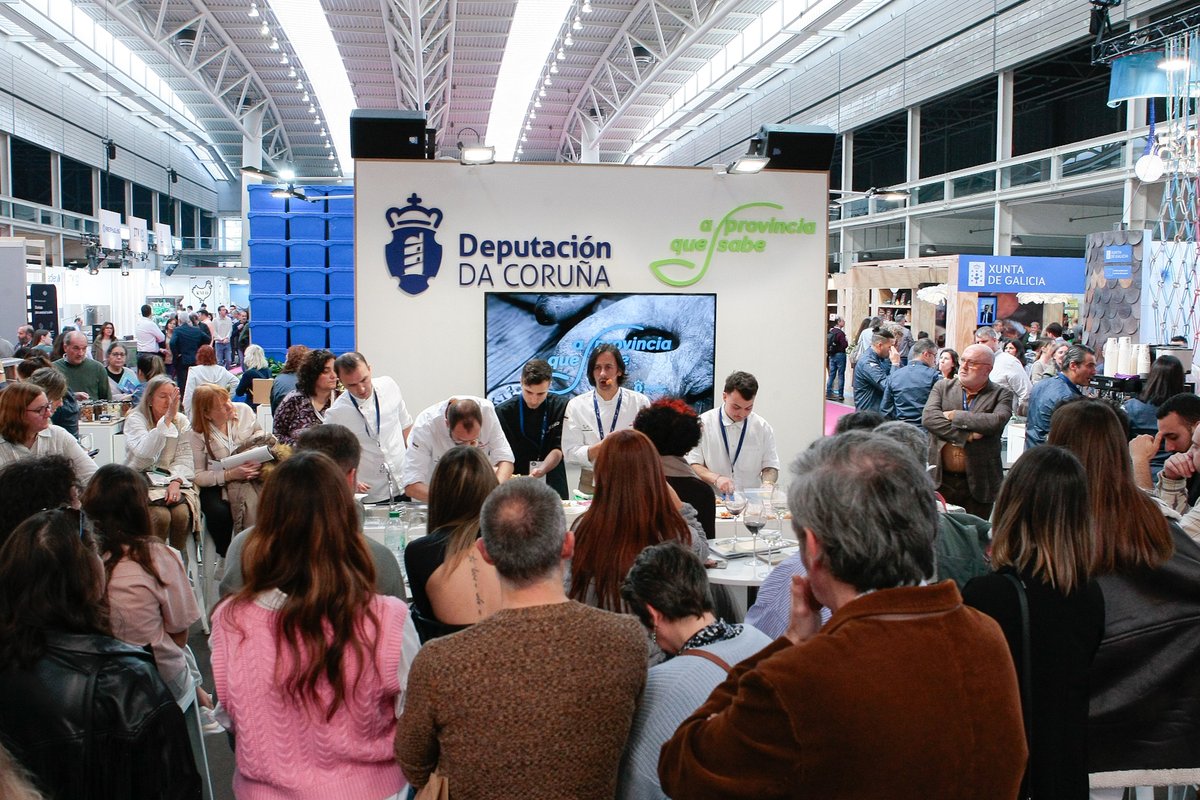 🏞️ A @Depucoruna estará presente na feira Expovacaciones de Bilbao amosando a riqueza gastronómica da provincia. 👉 O stand contará con actividades entre como showcookings do Muelle 43 de Mugardos e degustacións de mariscos de Barallobre. ℹ️ dacoruna.gal/novas/ficha-no…