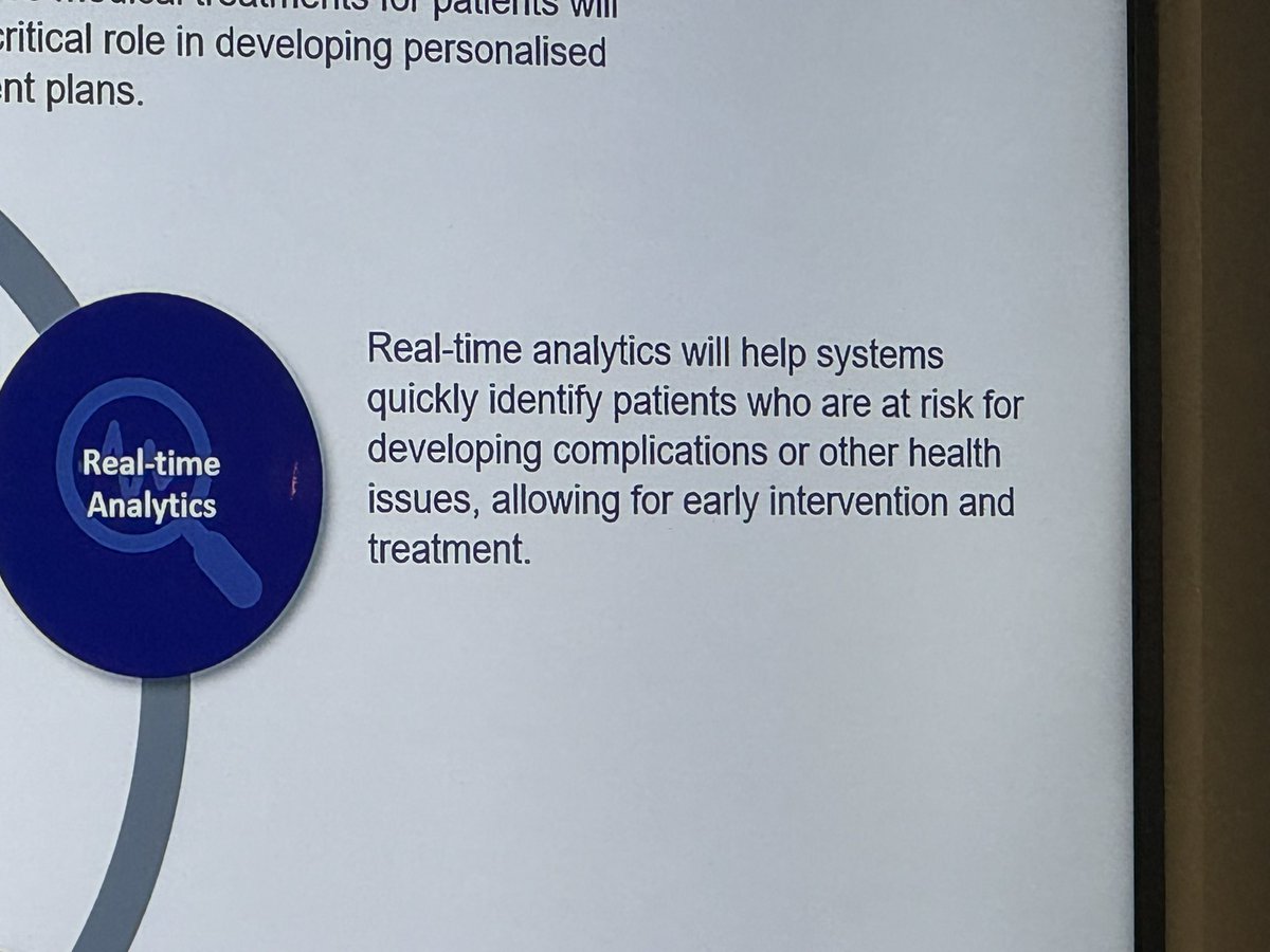Listening to Ming Tang describing the future of data and analytics in healthcare and care at today’s @publicpolicyprojects event in Birmingham. Definitely welcoming real time analytics. Challenging with over 400 separate data systems! Data should be contextual to a use case 👏👏
