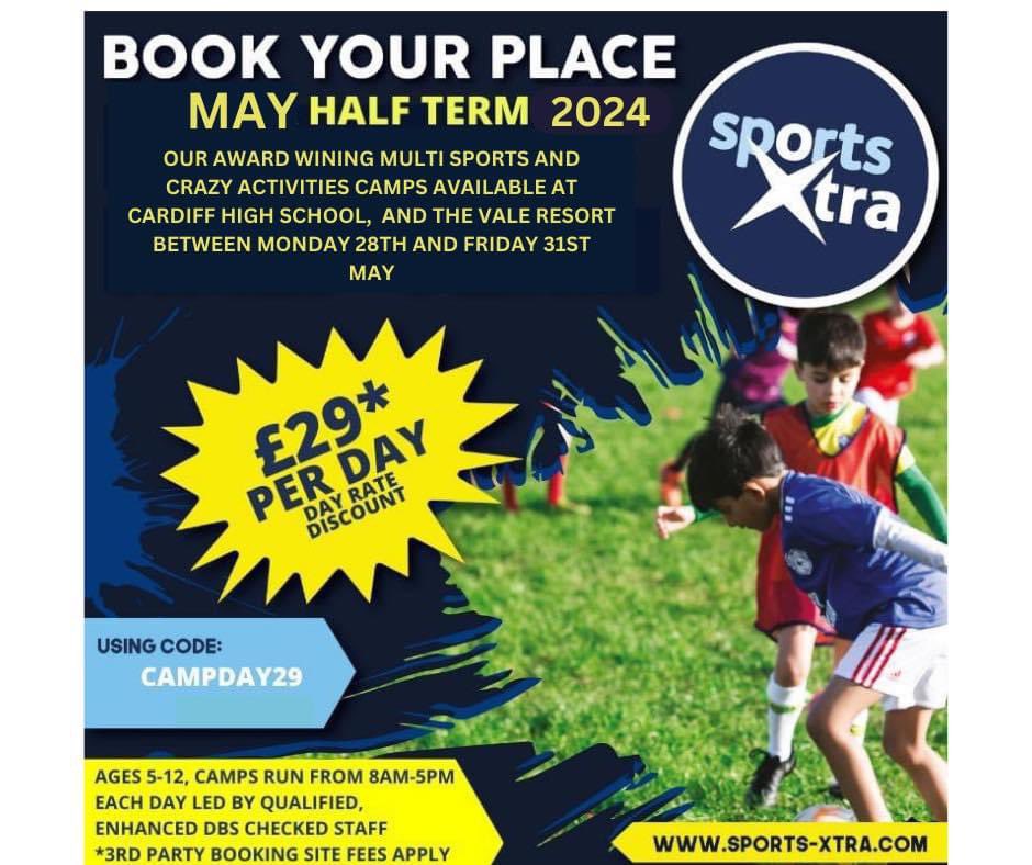SportsXtraSW's tweet image. ‼️JUST 72 HOURS TO USE OUR £29 DISCOUNTED DAY RATE FOR MAY CAMPS 2024‼️
There’s just 72 hours to go to use our discounted day rate for our upcoming May 2024 camps!
Use code CAMPDAY29 at checkout to get our £29 day rate(RRP £39)
Go to sports-xtra.com to book
