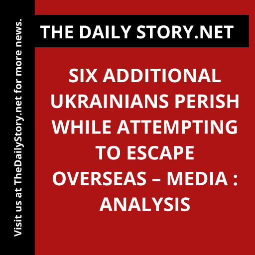 'Tragedy strikes as six Ukrainians meet a tragic end trying to flee abroad 😢 #Ukraine #MigrationCrisis #BreakingNews'
Read more: thedailystory.net/six-additional…