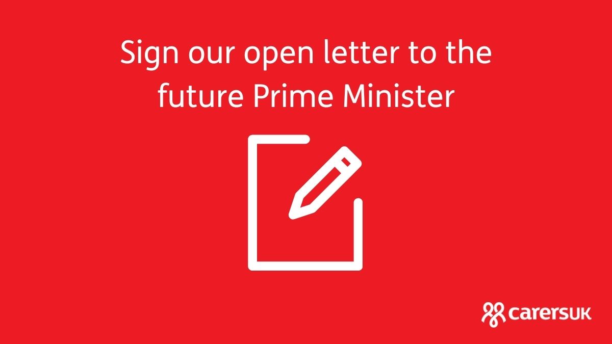 Whoever forms the next Government after the #GeneralElection must do much more to ensure that every carer has the support they need. Over 1,500 people have signed our open letter to the next Prime Minister, have you? ✍️ Sign here: go.carersuk.org/3UH7uKI?utm_so…