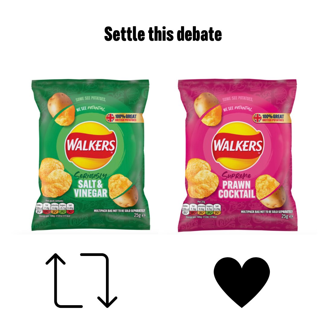 walkers_crisps's tweet photo. Two classics, which one has your heart? https://t.co/1IVV4zVZfp