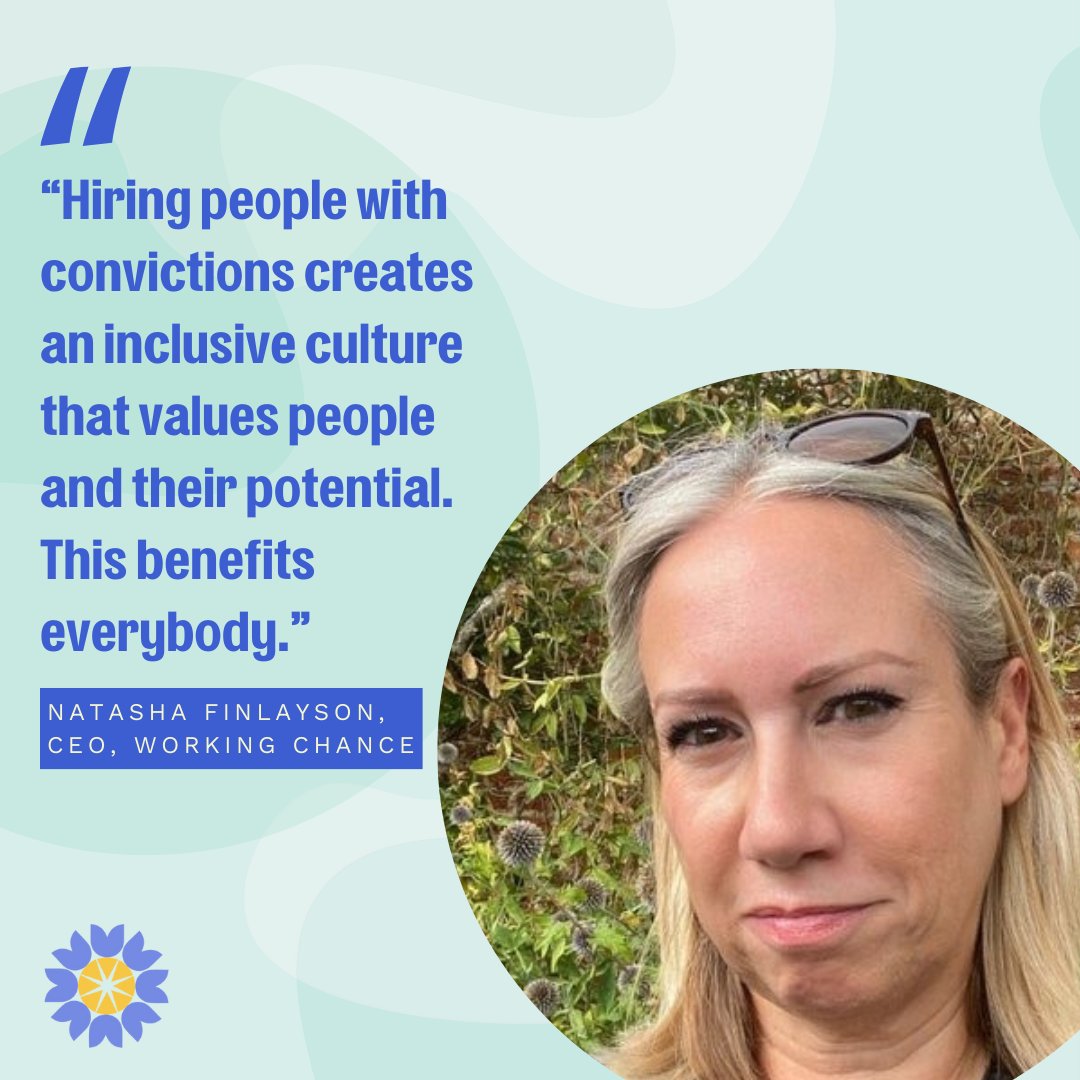 Great to see our CEO, @MsNFinlayson quoted in this article from @hrmagazine discussing the importance of #hiring people with #convictions. bit.ly/3wfbVmI