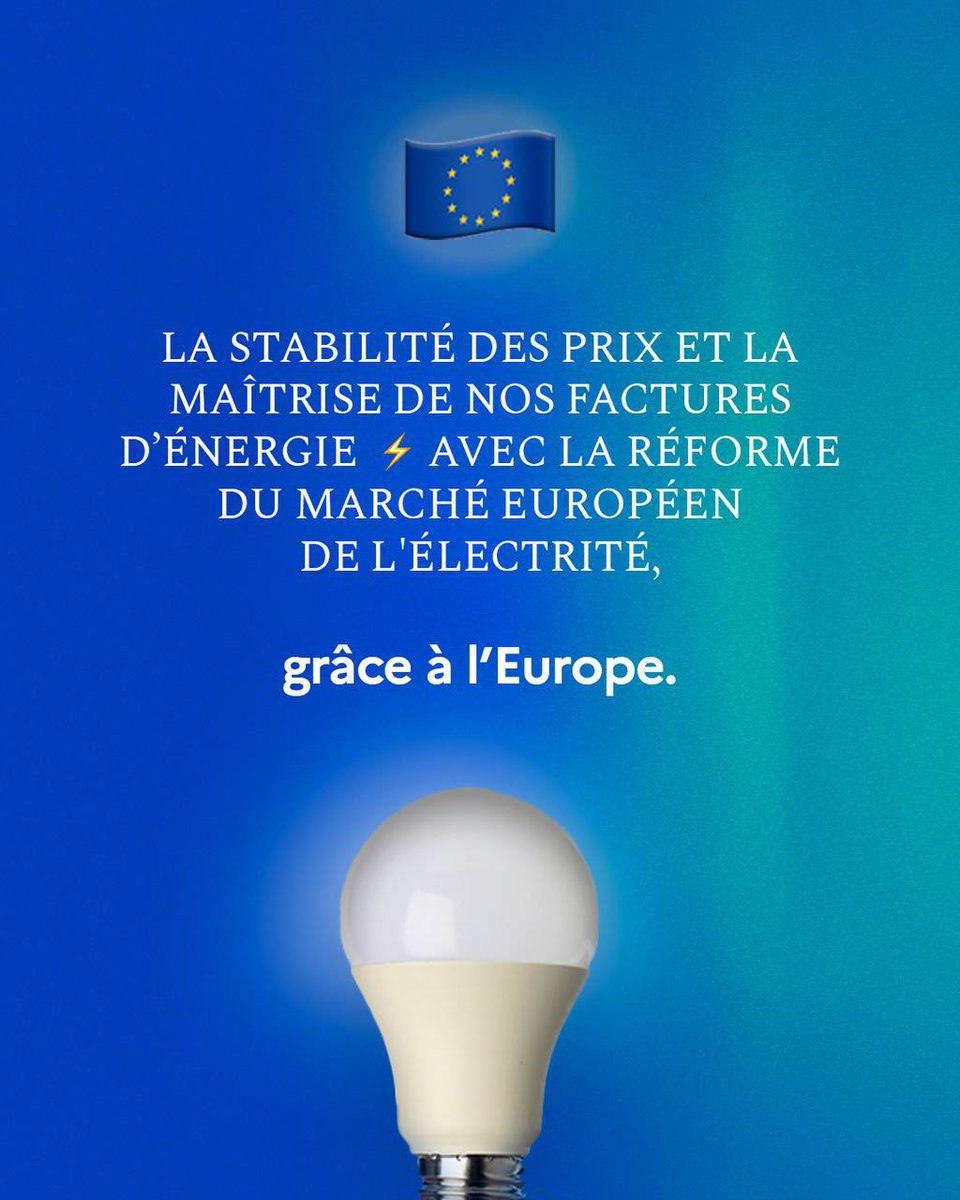 En reformant le marché européen de l'électricité et en reconnaissant l’importance du nucléaire, nous garantissons à l’avenir la stabilité des prix et la maîtrise de nos factures d'énergie.