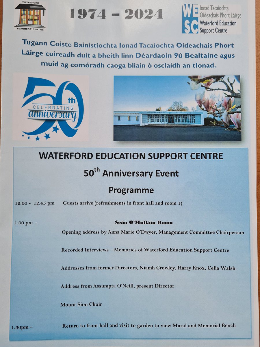 Excitement building as we prepare to welcome our guests for our 50th Anniversary Celebrations 🥳🎉 #ESCI_50 @ESCItweets