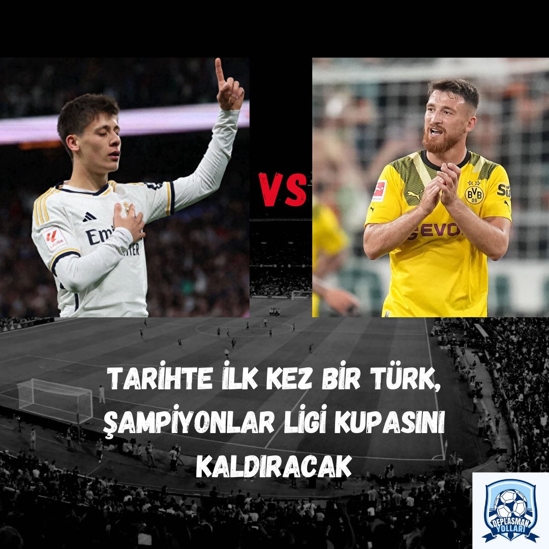 Arda Güler’in formasını giydiği Real Madrid ile Salih Özcan’ın takımı Borussia Dortmund Şampiyonlar Ligi finalinde karşı karşıya gelecek.

1 Haziran’da Wembley’de oynanacak final mücadelesinde kim kazanırsa kazansın tarihte ilk kez bir Türk, Şampiyonlar Ligi kupasını kaldıracak.