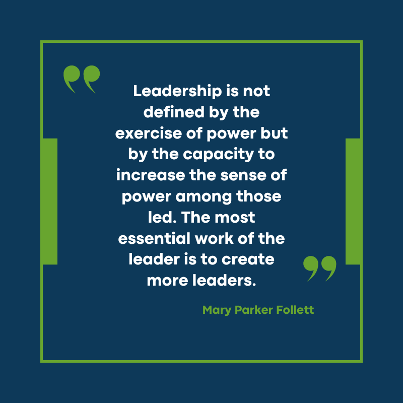 ProExDev_'s tweet photo. Leadership isn't just about guiding; it's about empowering others to lead. Follett's words ring true as we recognise the importance of cultivating leadership within our teams. Let's inspire and uplift those around us to reach their full potential.

#Leadership #Empowerment https://t.co/L16d1MuJxv