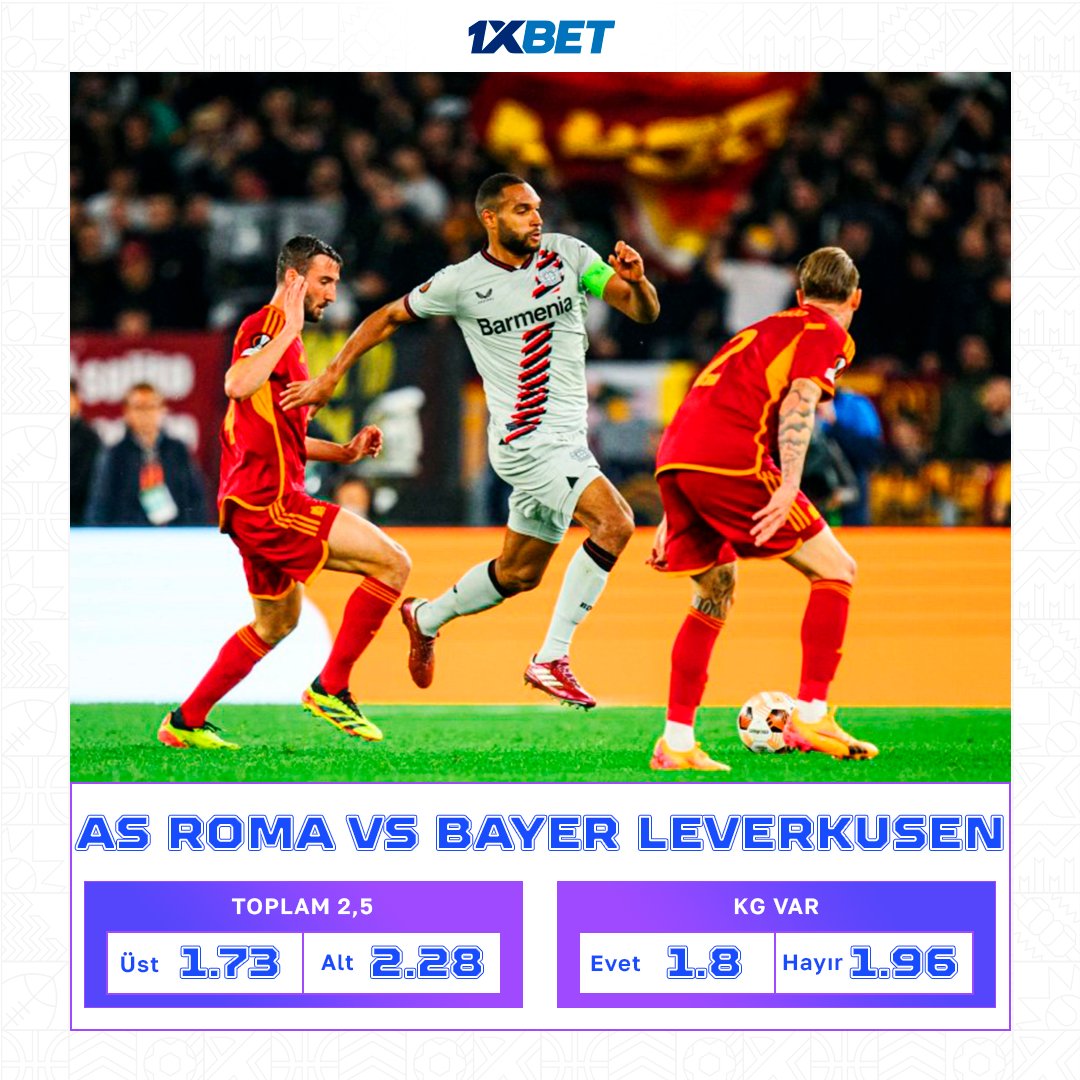 🇩🇪 Bayer 🆚 Roma 🇮🇹 😎 Bayer rövanş öncesi rahat bir üstünlük sağladı. ➕ Roma'nın en az 2 gol atması gerekiyor. De Rossi'nin öğrencileri yenilmezlere karşı mücadele edebilecek mi? Tahmininizi yapın. 🔜🔜🔜 tapxlink.com/UEL_tw