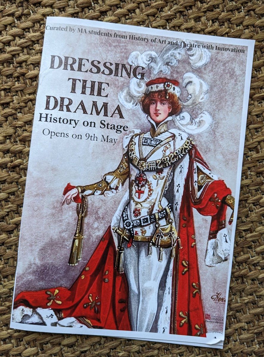 🔴We picked up a catalogue at the preview😊 📢Exhibition opens today and EVERYONE can visit. Admission FREE 'Dressing the Drama: History on Stage' Curated by MA students History of Art @UoBrisArtHist & Theatre with Innovation @UoBrisTheatre Contact @UoB_Theatre_Col for info