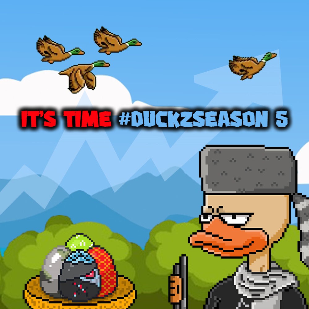 It's Time #DuckzSeason 5

Different from previous Duckzseasons 👀

We have a new collection ,  Suiduckz Eggs NFT 

➡️ Mint is live suiduckz.com/mint

➡️ Details notion.so/suiduckz/Duckz…

Claim points

app.galxe.com/quest/SuiDuckz…

#Sui #Suiduckz #BuildOnSui