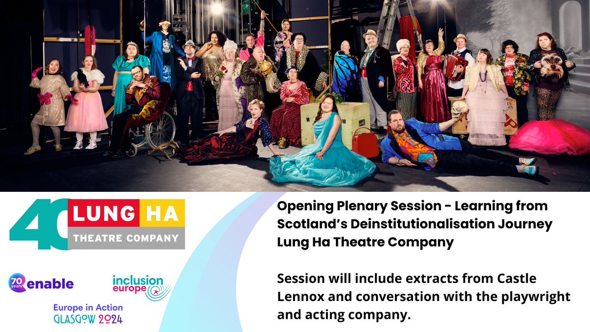 Day 3 of #EuropeinAction2024, we are concluding our conference with Lung Ha Theatre company, Scotland’s leading theatre company for actors & theatre makers with #learningdisabilities & autism, who will perform pieces from their acclaimed Castle Lennox performance @LungHasTheatre