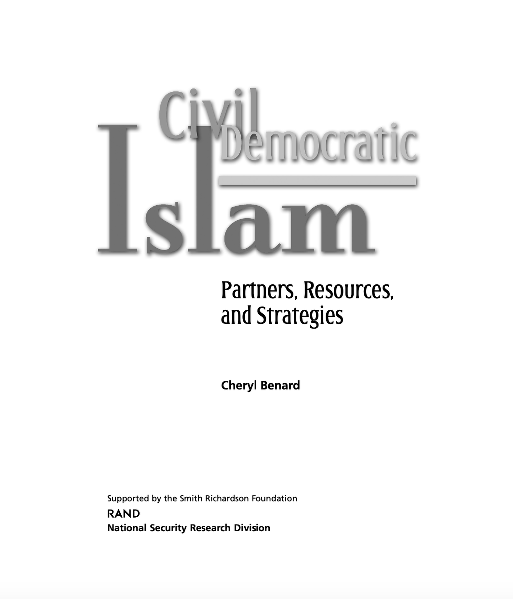Kita dan Perpecahan Antara Kita 

Pada tahun 2003, ada dokumen studi dan rekomendasi yg dipublikasikan oleh Divisi Riset Keamanan Nasional RAND Corporation (sebuah lembaga kajian kebijakan global di Amerika Serikat yg didirikan tahun 1948 oleh Douglas Aircraft Company, perusahaan