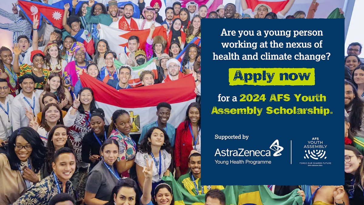 Are you a passionate young leader working at the nexus of health and climate change? Apply now for the @YouthAssembly: learn.az/6015jqSdz🌍 #YoungHealthProgramme #YA29 #ChangeMakers