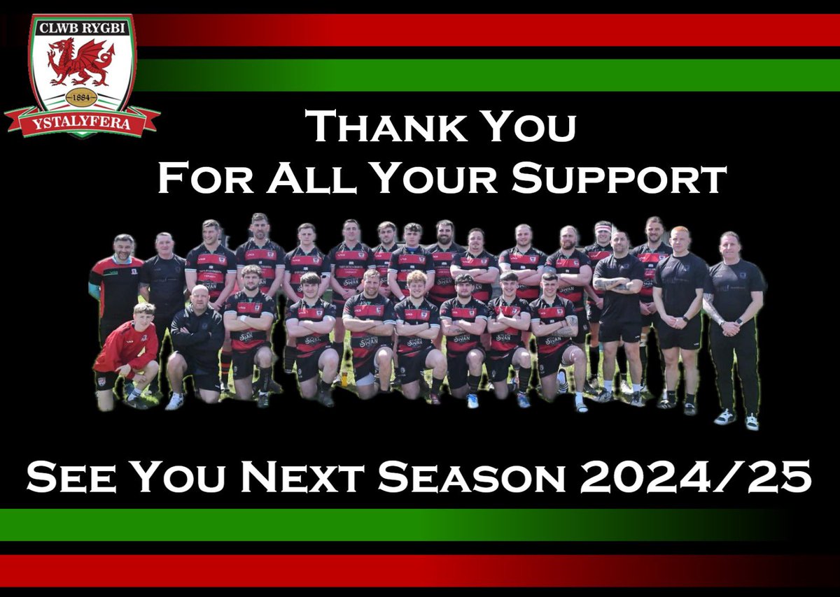 2023/24 End of Season Message Thank you all for your support and see you next season