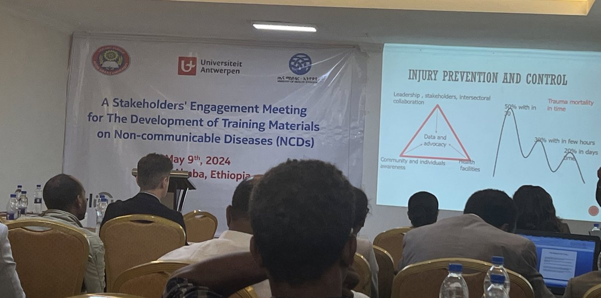 50% of injury mortality occurring within 30 minutes of injury occurrence. An insightful presentation at Stakeholder’s Engagement meeting for NCD 
Call for action to injury prevention and prehospital care is much needed