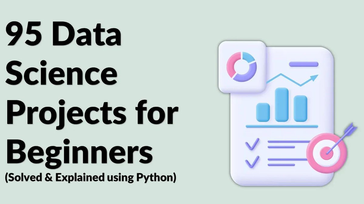 95 #DataScience Projects You Can Try with Python. #BigData #Analytics #DataScience #AI #MachineLearning #IoT #IIoT #Python #RStats #TensorFlow #Java #JavaScript #ReactJS #CloudComputing #Serverless #DataScientist #Linux #Programming #Coding #100DaysofCode 
geni.us/95-DSci-Projec…