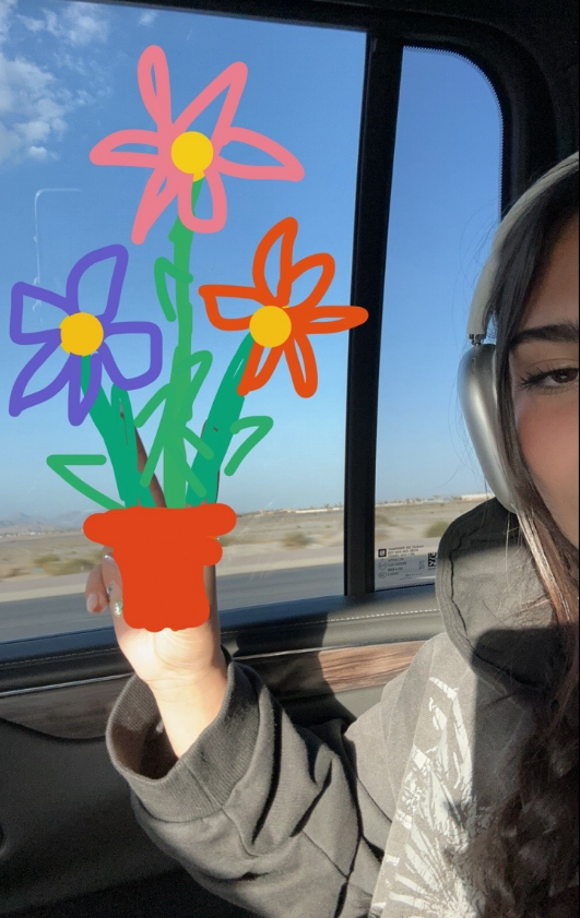 rexstrse's tweet photo. no thoughts just ari doing road trip doodles https://t.co/xiPMAu55j9