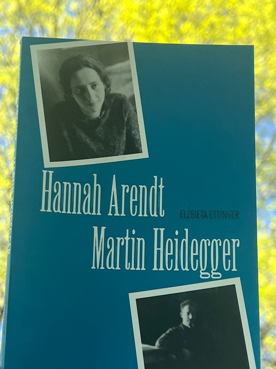 Reading Hannah Arendt/Martin Heidegger by Elzbieta Ettinger. Such a complex relationship, but glad Ettinger does not relinquish her judgments abt  a totally self-absorbed man& a woman who once wrote about him “to whom I remained faithful and unfaithful, and both in love.” 1/n