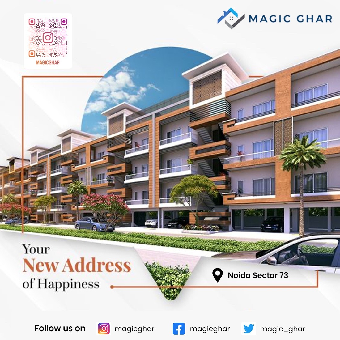 Magic_ghar's tweet photo. π β¨ Welcome to address of happiness: Noida Sec 73! π Ready to create magical memories here. Visit and experience the joy! π
80-90% Home loan available.
Call: 078384 95495
Website: https://t.co/85eiSIoh2g
#newbeginnings #magicghar #noidarealestate #property #properties https://t.co/ntyFj8NNJT