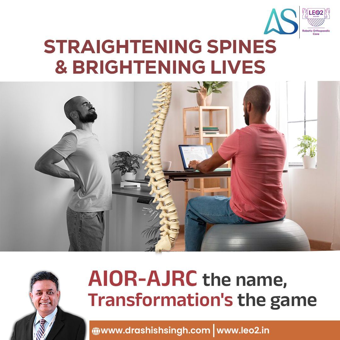 AIOR-AJRC: Where spines find alignment and lives shine bright. Our name echoes transformation, as we play the game of bringing joy through straightened spines and renewed vitality. Book an Appointment with a World-Renowned Orthopedic Surgeon. Dr. Ashish Singh: +91 8448441016