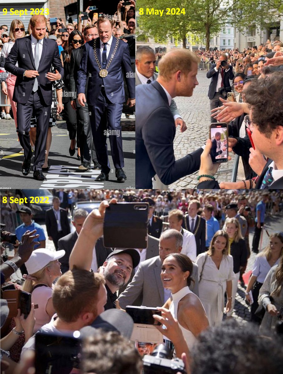OMG I'm beginning to think that you DONT need to be a taxpayer funded royal to draw a crowd😱 If you're interestING, impactful AND EARNING a living , the public will come to see you and you can acknowledge them and the world wont end 🤫😉 #HarryandMeghanAreLoved