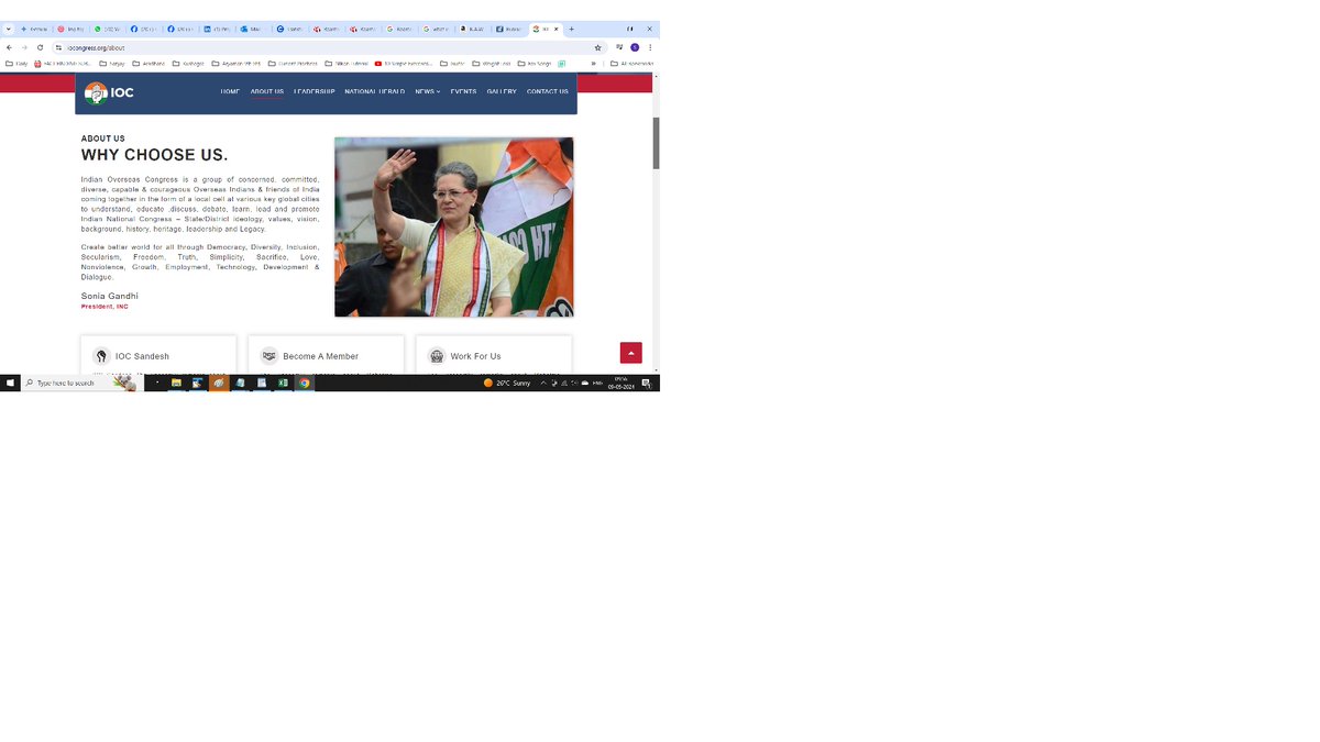 ursalsanjay's tweet photo. Sam Pitroda resigned from IOC. Have attached a snapshot of its website displays Sonia Gandhi as the president of INC ???
@rahulkanwal @navikakumar @AmitShah @amitmalviya @OfficeofJPNadda @narendramodi @ABPNews @anjanaomkashyap @therepublicnews @arnabgoswaam https://t.co/preJIjCnf3
