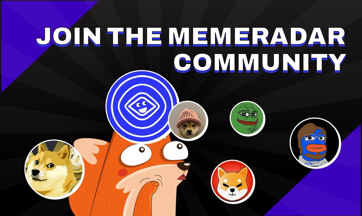 🦛 Join the Meme Radar Community! 🌐 Stay connected, informed, and engaged with our latest updates and community discussions. 📌Discord: discord.gg/NzpTZZy8Zz 📌Telegram: t.me/memeradarxyz 📌Galxe: galxe.com/JPHBmu7Pdo6PUY… 📌Intract: intract.io/project/memera… #Airdrop