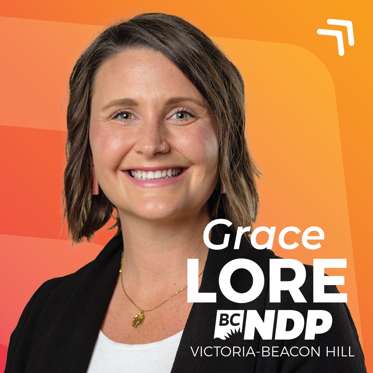 We’re thrilled to welcome back Grace Lore as the BC NDP candidate in Victoria-Beacon Hill. First elected in 2020, Grace is the Minister of Children & Family Development. She’s fighting so everyone in her community has the opportunity to build a good life there. Congrats, Grace!