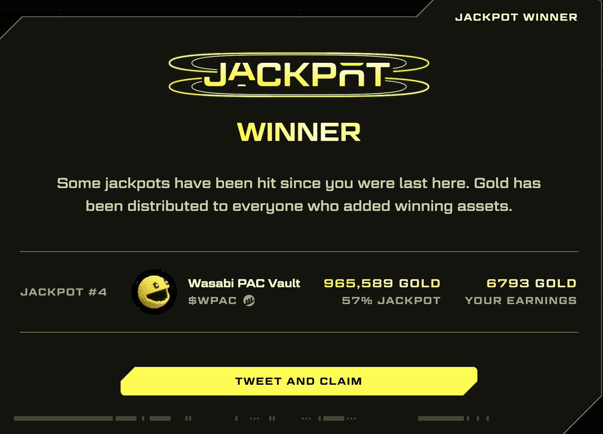 WE JUST WON A HUGE JACKPOT

HOW MUCH DID YOU GET?