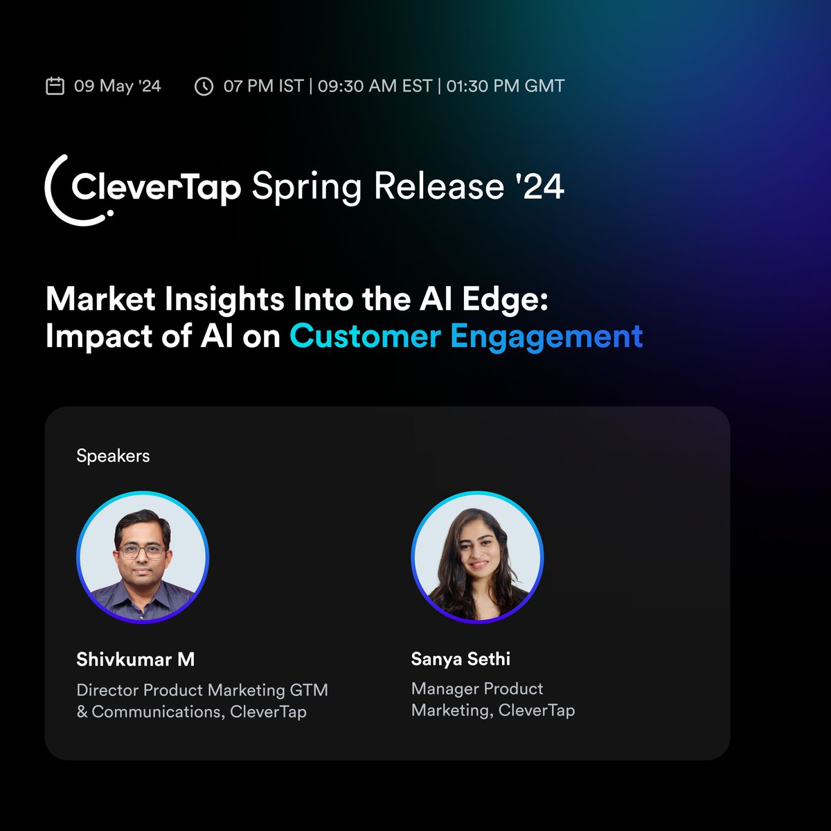 How is AI affecting #customerengagement? Have #marketers embraced it or are they still skeptical? Which tools are they using and what are the accomplishing with AI? Join Shiv & Sanya today to explore the latest market insights. 🔗 bit.ly/4cYGhuj 

#AI #CleverWithAI