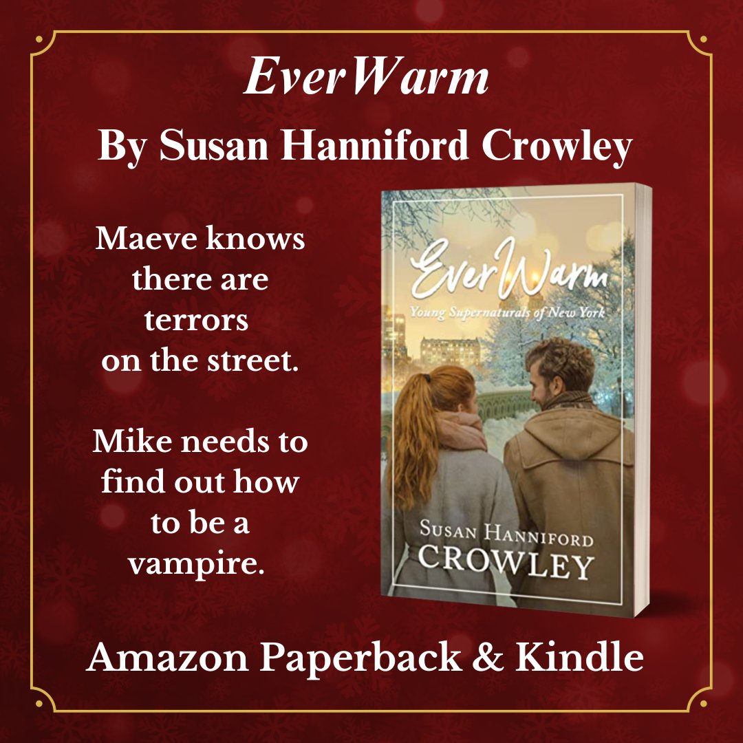 In New York City, there is a tale of courage told in whispers in the paranormal community. #EverWarmis filled with #sweetromance, #adventure, & a sense of wonder. amazon.com/dp/B09MPPTVS5/ #vampires, #werewolves, #excitement, #YAlit #YAFantasy #Fantasy #Books Please repost #love