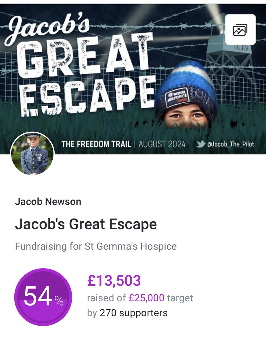 90 days to go & I’ve past the halfway point to my target! That’s £88,503 in total for @stgemmashospice Thanks for all of your support. Please keep sharing & if you can spare a fiver instead of having a coffee that would be awesome🙏🏻 The Great Escape ➡️ bit.ly/3SkoUfa